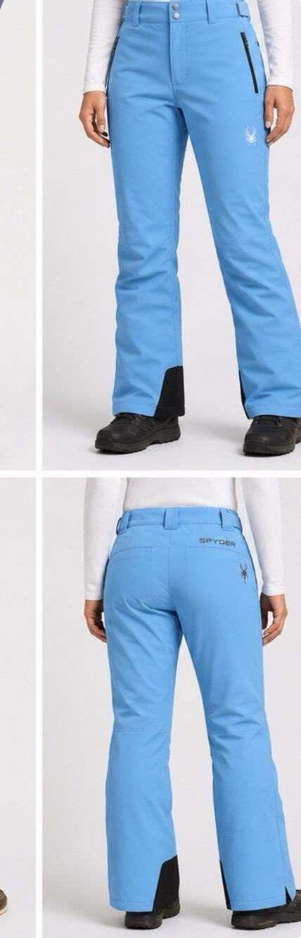 Spyder Snow Pants Women XL Light Blue Hone Gore-Tex Waterproof Ski Winter Vented